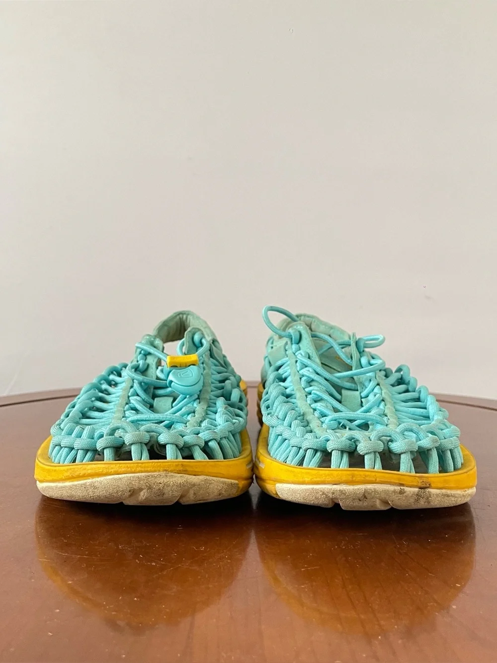 KEEN UNEEK Turquoise Woven Cord Sandals | US 7 - Picture 2 of 8